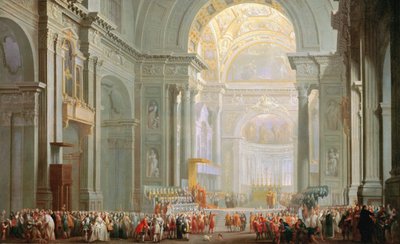Interno di San Pietro, Roma da Giovanni Paolo Pannini